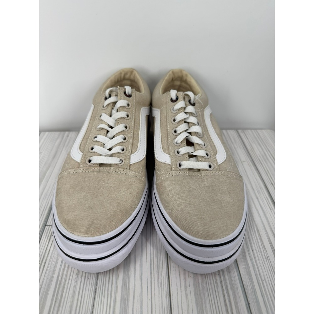 VANS SUPER COMFYCUSH PLATFORM CANVAS SANDSHELL Womens Size 9 New - Picture 3 of 15